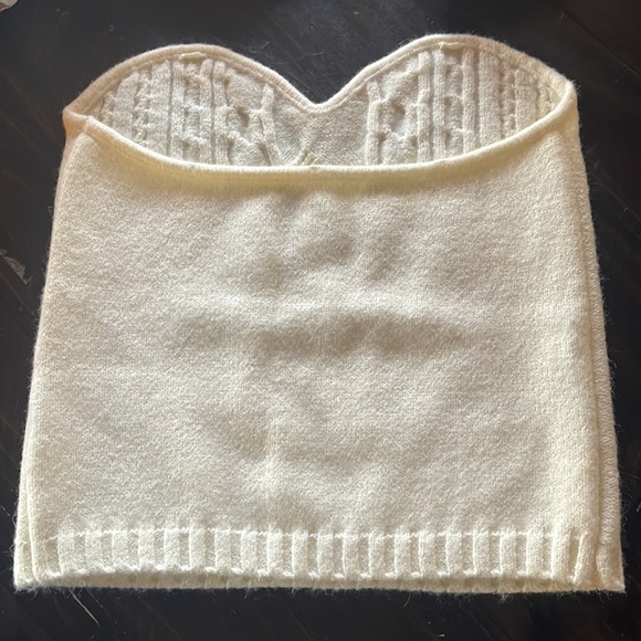 Wool Knitted tube top - Picture 2 of 5
